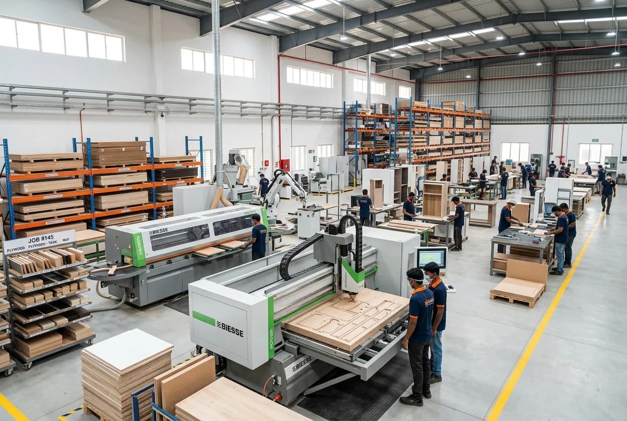 Home Admire in-house factory and manufacturing unit