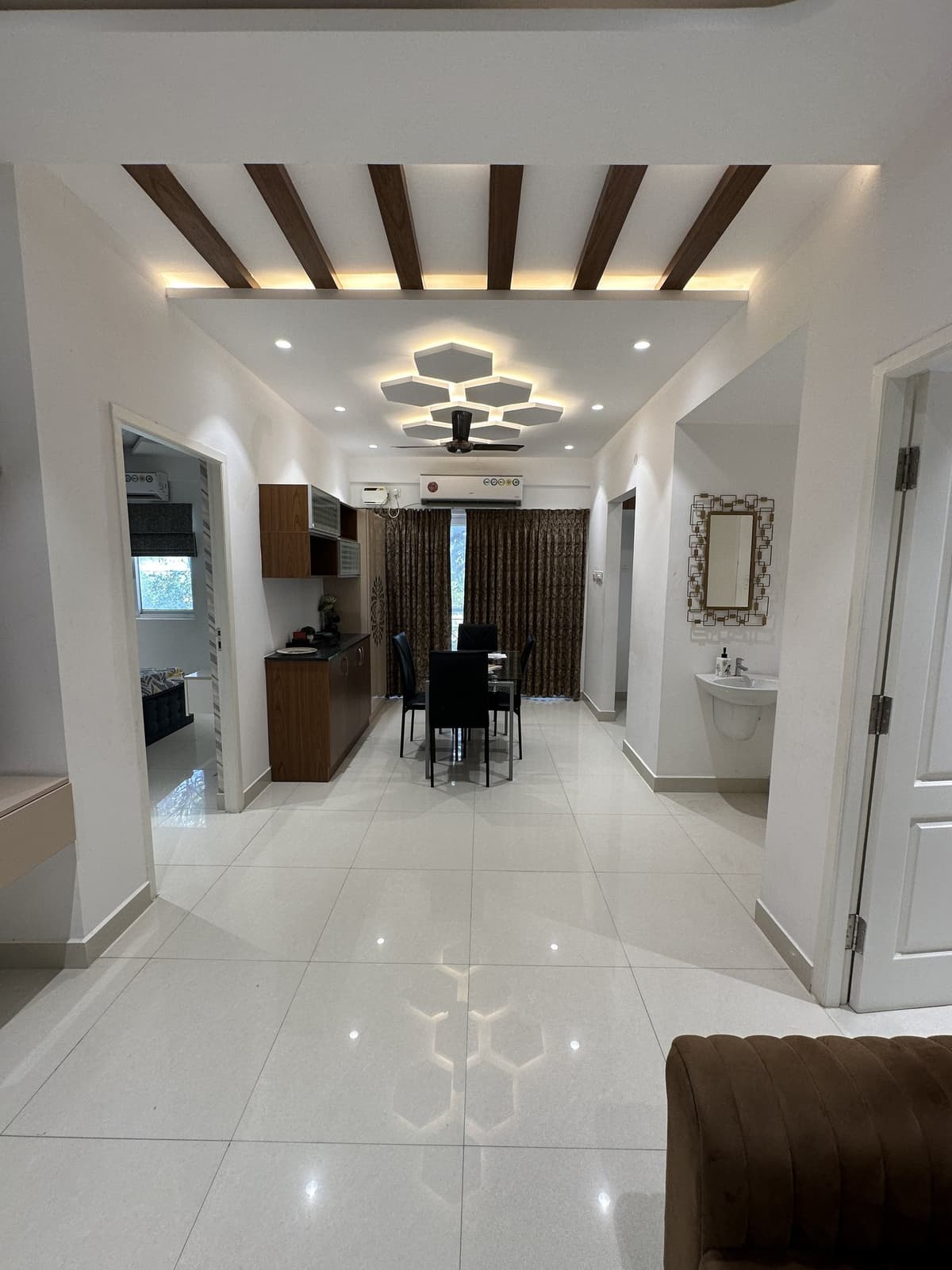 Living and TV unit design idea by Home Admire, Chennai