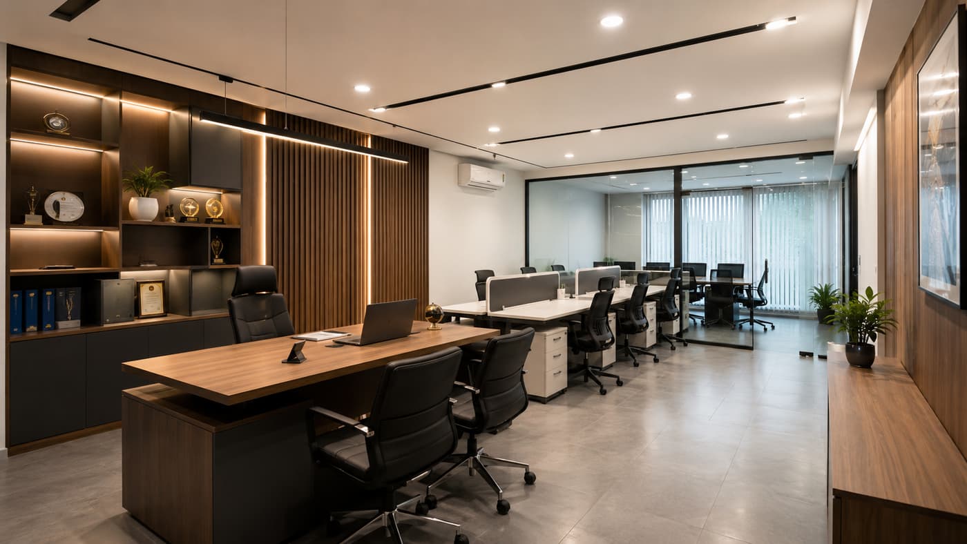 Commercial Interiors project completed by Home Admire